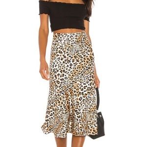 Revolve Majorelle M Kara animal print skirt